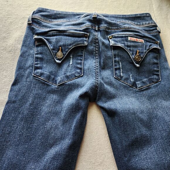 Hudson Jeans Women 28 Blue Denim Collin Flap Skinny Stretch Actual 28x31 - Picture 14 of 16